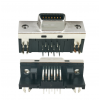 Conector SCSI 14 pinos Tipo CN Fêmea em Ângulo Reto Tipo DIP Montagem PCB