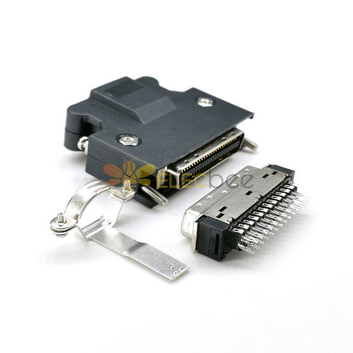 Conector SCSI 36 pinos HPCN tipo reto macho tipo solda