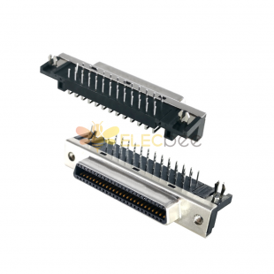SCSI Connector 50pin CN Type Right Angled Female DIP Type PCB Mount