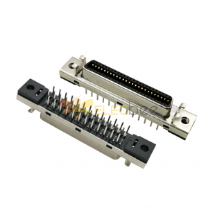 SCSI Connector 50pin CN اكتب أنثى مستقيمة DIP نوع PCB جبل