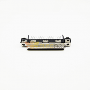 SCSI接口68针VHDCI母头直式插板式PCB板安装连接器