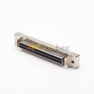 SCSI Connector 68Pin Jack 180 Degree Through Hole for PCB Mount