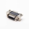 SCSI Conector Direito Angular Feminino 20 Pin Staking Type DIP para PCB Mount