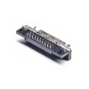 SCSI母连接器40芯HPDB母头弯式插板PCB板安装