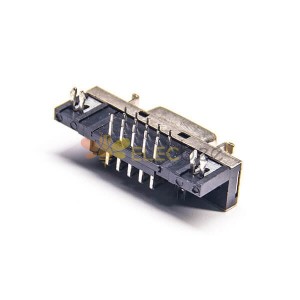 SCSI20HPCN弯式母头插板插座焊接连接器