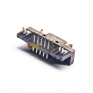 SCSI Kadın Konnektör HPCN 20 Pin Düz Kadın Delik Konektörü ile