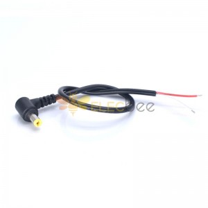 разъем-вилка кабеля питания постоянного тока ДК5.5*2.1мм монитора 12в под углом 30км л тип 0.3мм2