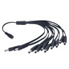 Câble d\'alimentation de surveillance 12v DC5.5 * 2.1mm un câble adaptateur femelle à dix mâles une ligne de prise dix glisser 42cm