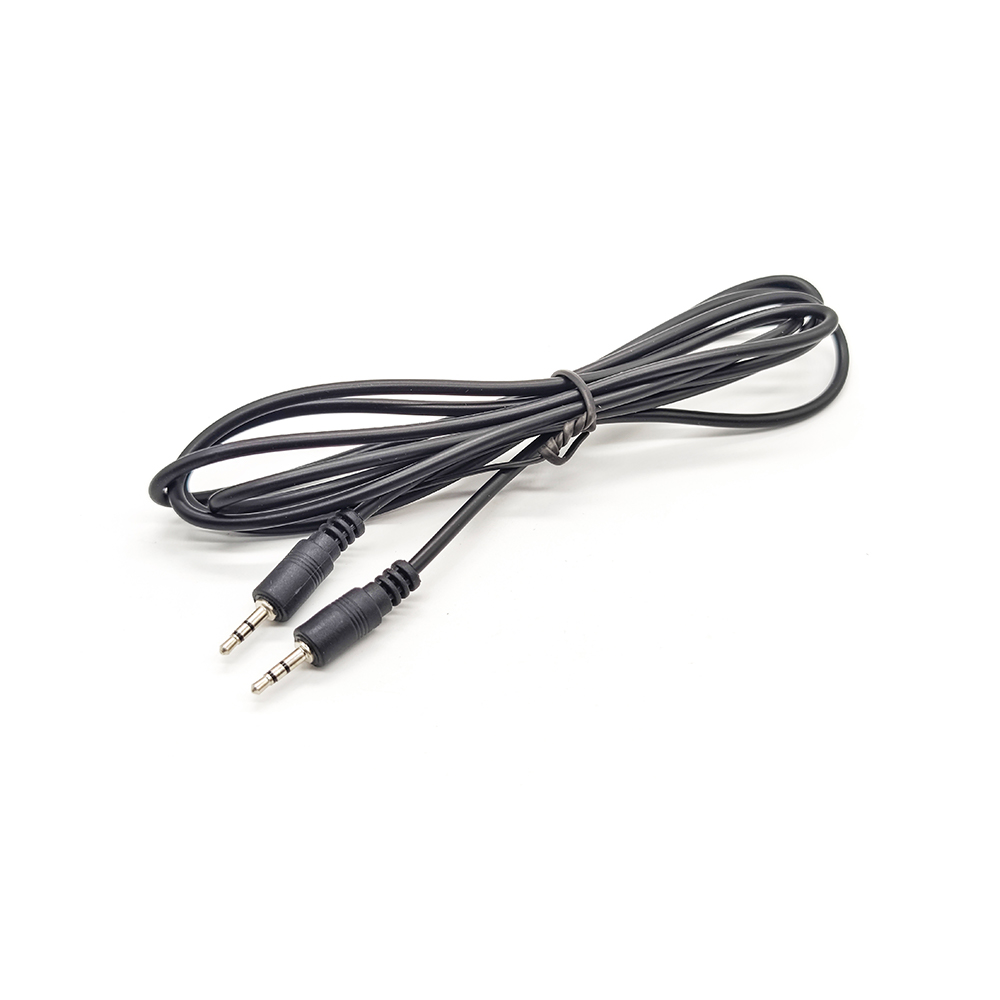 2.5mm Male to Male Straight Stereo Audio Video Cable Adapter, 1.5 meter