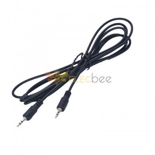 2.5mm Male to Male Straight Stereo Audio Video Cable Adapter, 1.5 meter