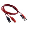 Alligator clip to banana plug cable Test cable 1 meter