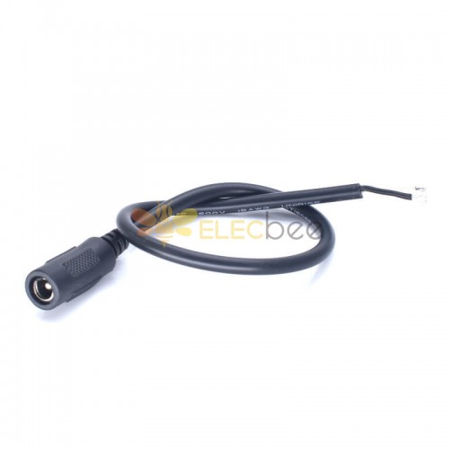 Cable de alimentación CC DC5.5*2,1mm conector hembra para Monitor 30cm longitud 0,75mm2