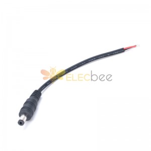 DC5,5 * 2,1 мм штекерный разъем кабель питания постоянного тока 15 см 0,3 мм2 DC12V односторонний кабель