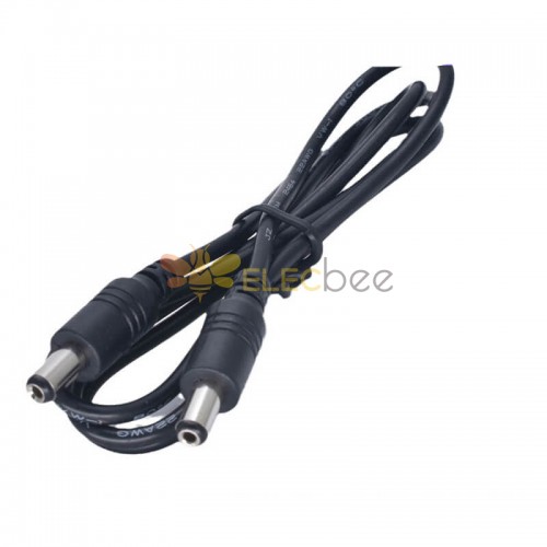 DC5.5*2.1mm Male to Male DC Power Extension Cable Straight 1meter