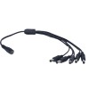 DC5.5*2.1mm One Female to Multiple Male One Female to Dual/ Three/ Four/ Five Male DC Power Cable Adapter 37cm