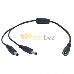 DC5.5*2.1mm One Female to Multiple Male One Female to Dual/ Three/ Four/ Five Male DC Power Cable Adapter 37cm