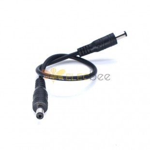 DC5.5*2.1mm Straight Male to Male DC Power Cable 0.3mm2 30cm Length