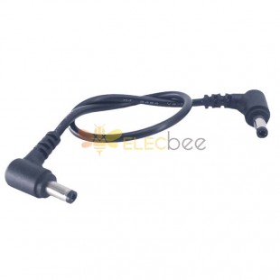 DC5.5*2.5mm DC Power Cable 5.5*2.5mm Male to Male Angled 30cm