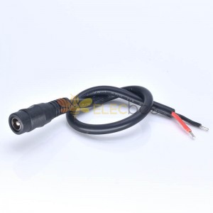DC5.5 * 2.5mm DC Power Cable أنثى تيار مستمر 0.75 مم 2 كبل نحاسي 25 سم