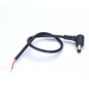 DC5.5*2.5mm Male Connector DC Power Cable Angled 0.3mm2 30cm Length