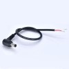 Cable de corriente continua del conector macho de DC5.5*2.5mm anguloso 0.3mm2 longitud de los 30cm