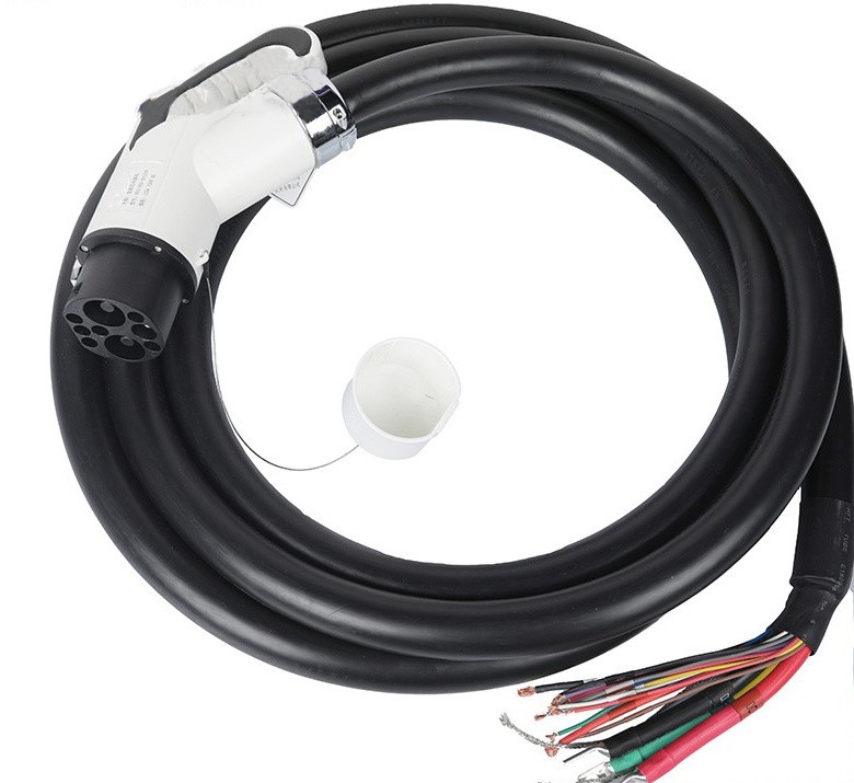 125A GB/T Standards DC Зарядная вилка 750V Plug Connector Однофазное зарядное устройство EV с кабелем 5M для автомобиля