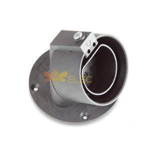 Wall-mountable black Type 2 (IEC62196) EV Plug Holder