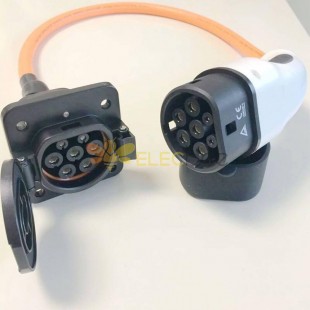 Car Charging Cable IEC 62196 plug to GB/T 20234 Socket Protable EV Connector 1 Meter Length
