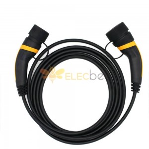 Зарядный кабель с типа 2 на тип 2 16a Трехфазные зарядные кабели Ev Стандарт EN 62196-2