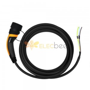 Tip 2 kablo IEC 62196-2 EV Şarj Fişi Tip 2 Kablolu 16A EV Fişi 5 metre