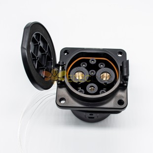 GB/T 20234.2-2015 DC EV Charging Socket for Vehicle 35mm2 DC Quick Charger Inlet Socket NV2-DSD-G-EV125S