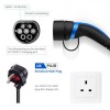 62196 Type 2 Plug EVSE Cable Protable EV Charger Home Charger with UK Plug 5m Length