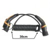 IEC 62196-2 32A 415V Single Phase EV Charger Mode 3 AC Charging Plug with 5M Spring Cable For Vehicle End