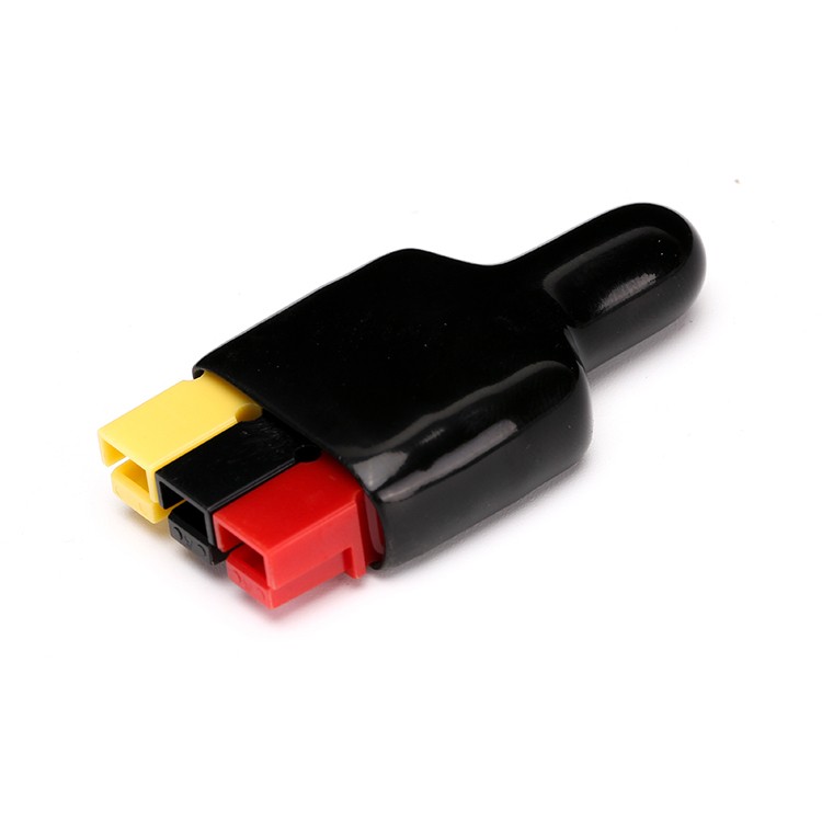 45Amp 600V 전원 배터리 커넥터 빨간색, 노란색 및 파란색 하우징 3 접점 키트(먼지 케이블 슬리브 포함)