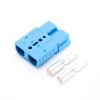 Blue Housing 2 Way Forklift Battery Power Cable Connectors 120A