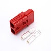 Red Plastic Housing 2 Way Forklift Battery Power Cable Connectors 175A