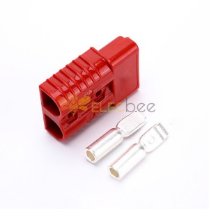 Conectores de cabo de alimentação de bateria de empilhadeira de 2 vias caixa de plástico vermelho 175A