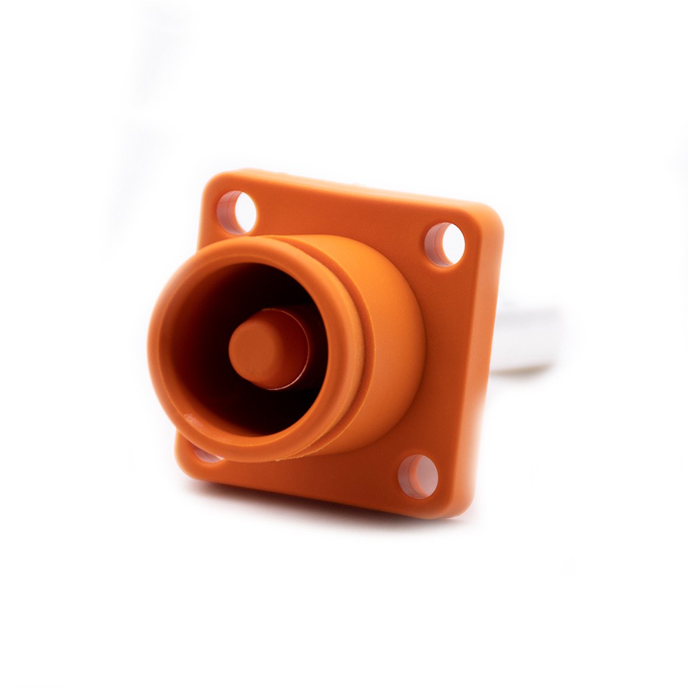 6mm Impermeabile Surlok Socket Energy Battery Storage Connettore Femmina Dritto OS IP67 Arancione