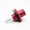 Battery Storage Connector 6mm Red Right Angle Plug and Socket 120A Busbar Lug IP65 Waterproof Female Plug