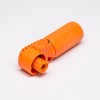 Battery Storage Connector Right Angle 6mm Orange IP67 Waterproof 120A Plug and Socket a Set