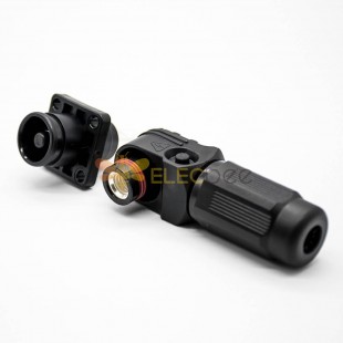 موصل للتوصيل والمكونات التيار عالية ومقبس 8mm الأسود 150A عوده بوزار الزاوية اليمنى IP65