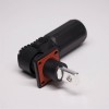 Energy Storage Connector 120A Busbar Lug Right Angle Plug and Socket 8mm Black IP67