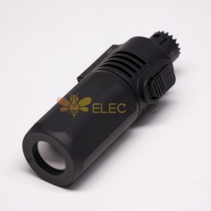 Energy Storage Connector IP67 Straight Plug and Socket 8mm Black 200A High Current