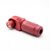 單芯防水連接器400A彎插頭塑膠IP67紅色14mm接線 120mm²
