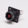 High Voltage Battery Connector 12mm Black 350A Right Angle Plug and Socket With Busbar Lug IP67