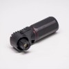 High Voltage Battery Connector 12mm Black 350A Right Angle Plug and Socket With Busbar Lug IP67