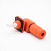 Surlok braçadeiras ip67 plástico 250a laranja fêmea para macho plugue direito soquete de junção de extremidade 1pin 12mm conector
