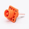 Surlok Clamps IP67 Plastic 250A Orange Female To Male Right Plug Butt-Joint Socket 1Pin 12MM Connector