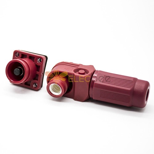 موصلات Surlok 200A Busbar Lug 8mm Red IP67 زاوية الحق في التوصيل مجموعة واحدة