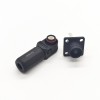 Surlok 플러스 직각 부스바 러그 플러그 와 소켓 6mm 블랙 IP65 100A